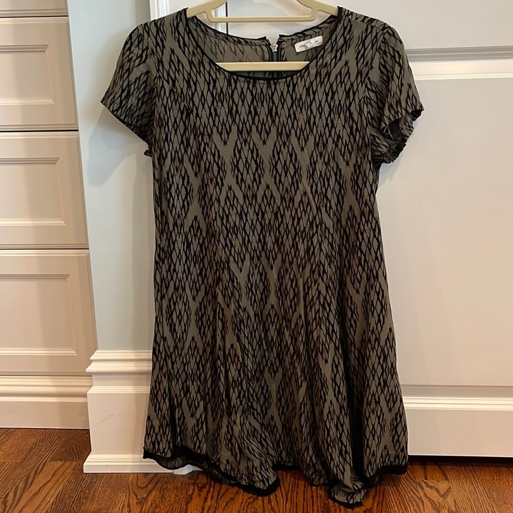 Silence + Noise green and black dress, size small